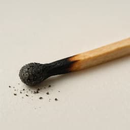burnt match